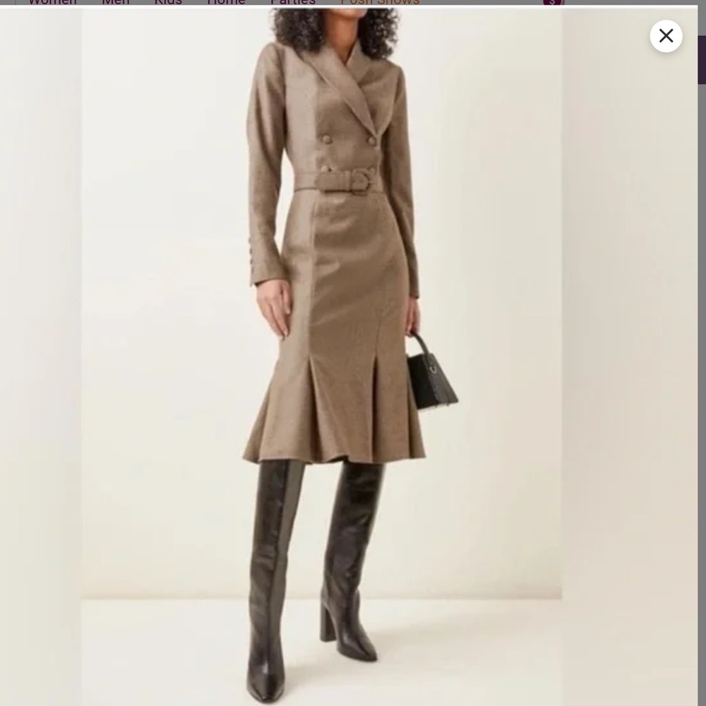 Lena Horschek belted Legend Dress in Sand, large